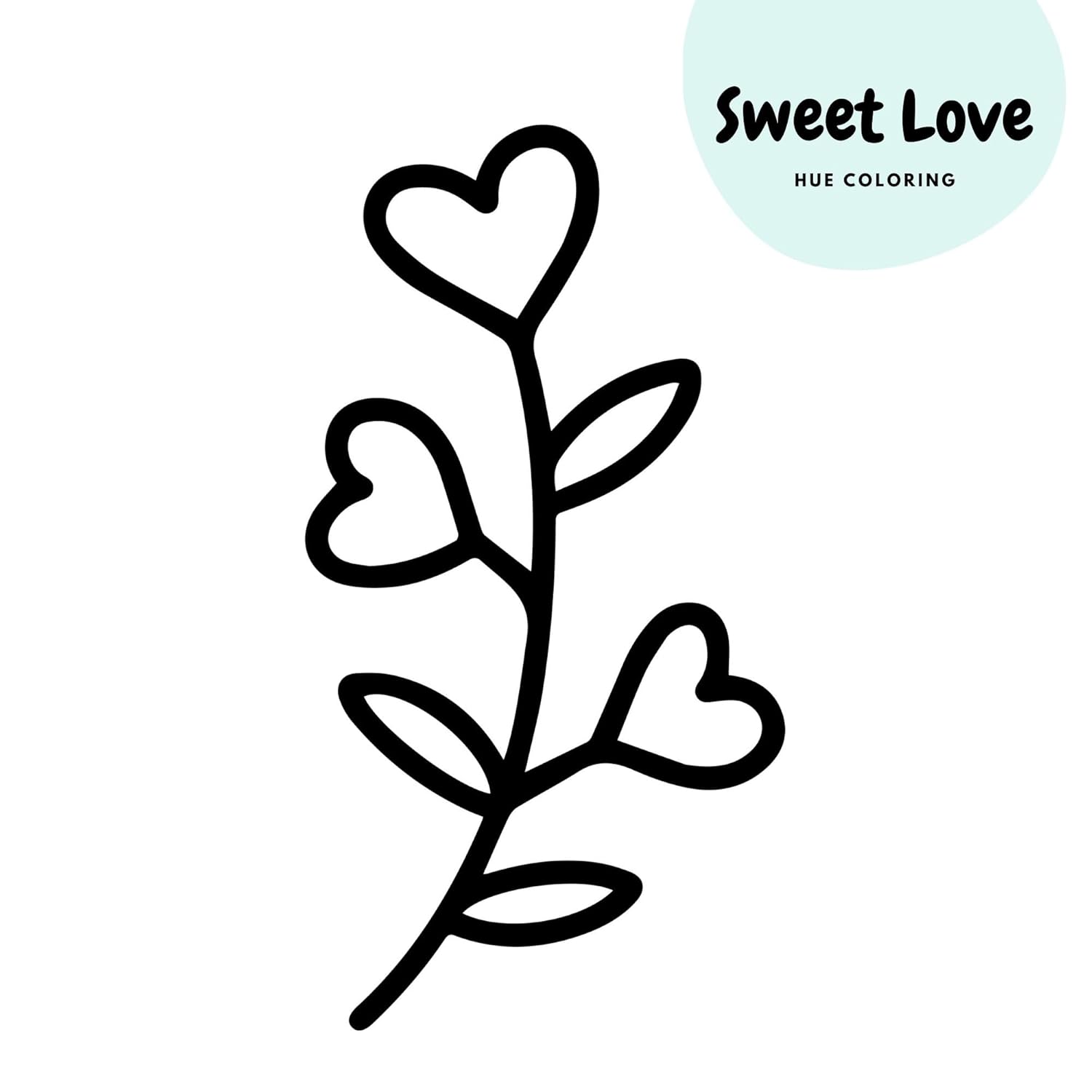 Sweet Love Bold and Easy Coloring Book for Relaxation and Creativity - View 6 of 7