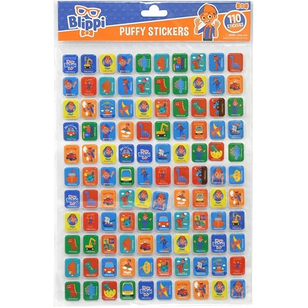 Blippi Blippi Puffy Sticker Sheet Book: 110 Fun Stickers for Kids - Perfect for Creative Play!