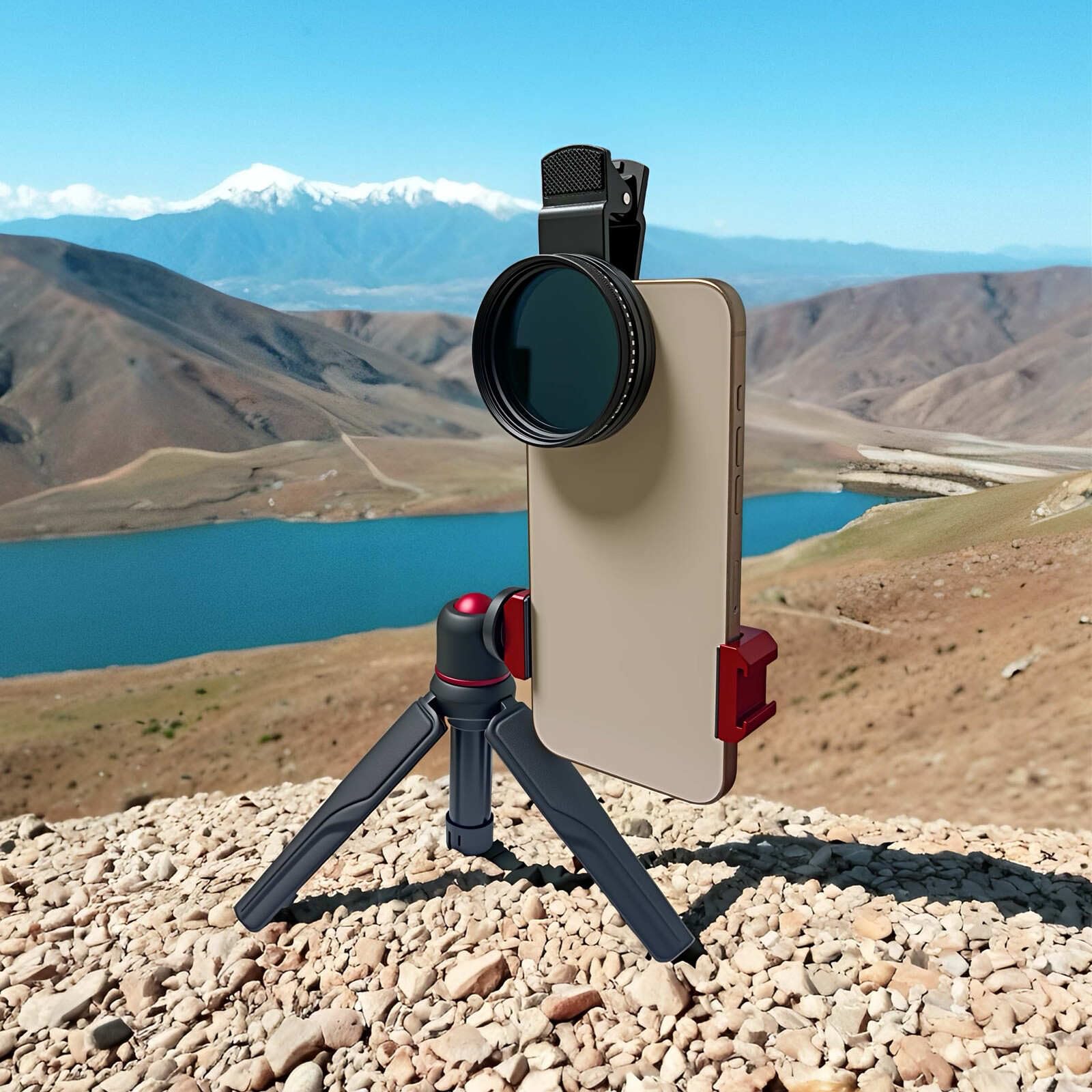 Yadsux Yadsux 52MM Variable ND2-ND400 Filter for iPhone Samsung Clip-on Adapter HD Optical Glass Mobile Lens Accessories - View 4 of 8