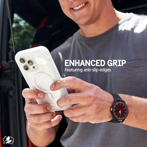 Pelican Pelican Voyager iPhone 16 Pro Case: Rugged, MagSafe-Compatible, 18ft Drop Protection & Belt Clip Holster - Clear Heavy Duty Cover - View 8 of 11