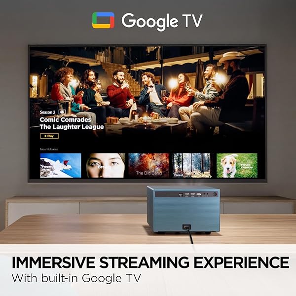 ViewSonic ViewSonic LX60HD 1080p LED Portable Projector with Google TV Auto Focus Bluetooth Wi-Fi for Smart Home Theater - View 6 of 11