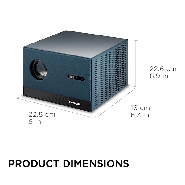 ViewSonic ViewSonic LX60HD 1080p LED Portable Projector with Google TV Auto Focus Bluetooth Wi-Fi for Smart Home Theater - View 9 of 11