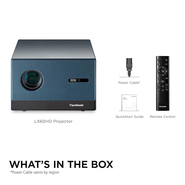 ViewSonic ViewSonic LX60HD 1080p LED Portable Projector with Google TV Auto Focus Bluetooth Wi-Fi for Smart Home Theater - View 11 of 11