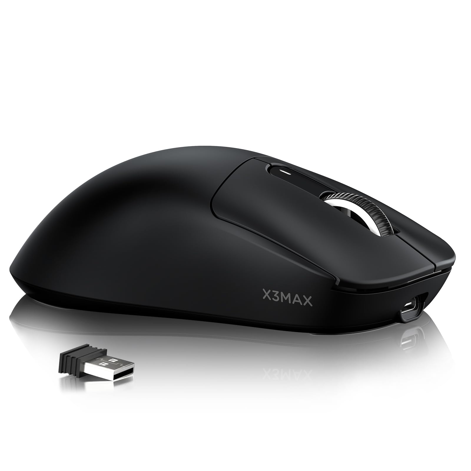 MAMBASNAKE MAMBASNAKE Attack Shark X3MAX Ultralight Wireless Gaming Mouse 42000 DPI Tri-Mode for PC MAC Win Black