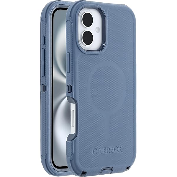 OtterBox iPhone 16 Plus Defender Series Case Baby Blue Jeans Durable Protection Stylish Design