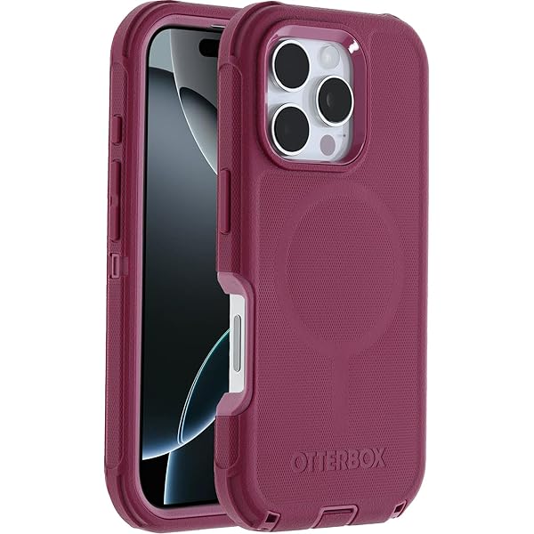 OtterBox OtterBox iPhone 16 Pro Defender Series Case in Foxberry Pink for Ultimate Protection and Style - View 2 of 7