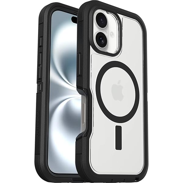 OtterBox OtterBox iPhone 16 Defender Series XT Clear Case Dark Side Durable Protection for Your Phone - View 3 of 6
