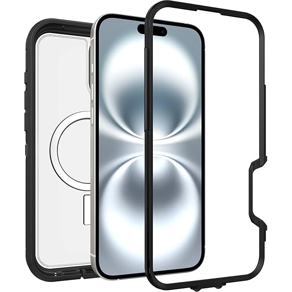 OtterBox OtterBox iPhone 16 Plus Defender Series XT Clear Case Dark Side for Ultimate Protection and Style - View 6 of 6