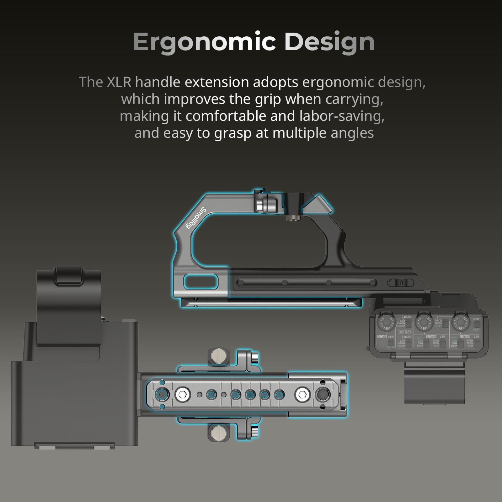 SMALLRIG SmallRig Extension Mount Plate Kit for Sony FX3 FX30 XLR Handle with Cold Shoe Quick Release and Built-in Threaded Holes ARRI 4830 - View 4 of 8
