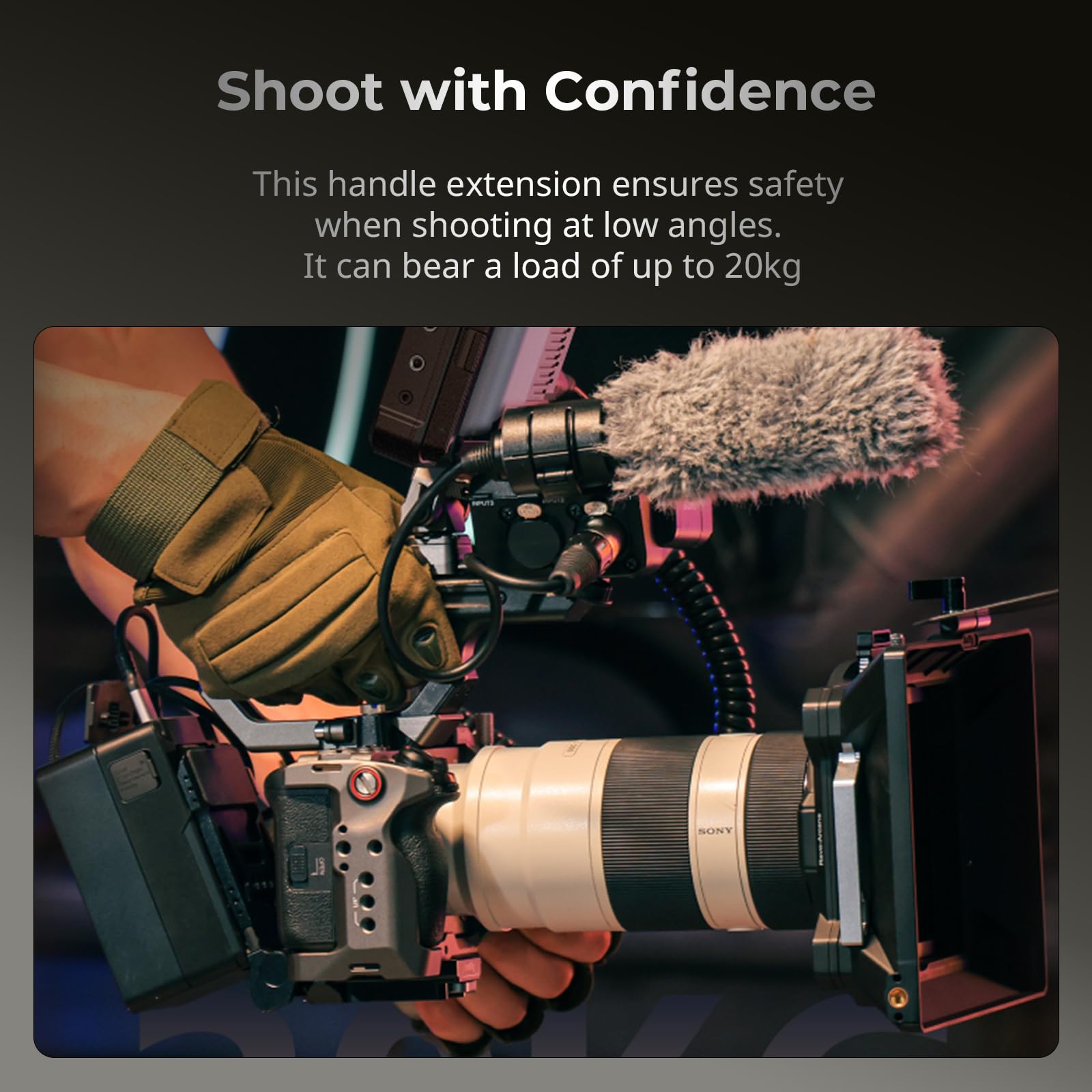 SMALLRIG SmallRig Extension Mount Plate Kit for Sony FX3 FX30 XLR Handle with Cold Shoe Quick Release and Built-in Threaded Holes ARRI 4830 - View 5 of 8