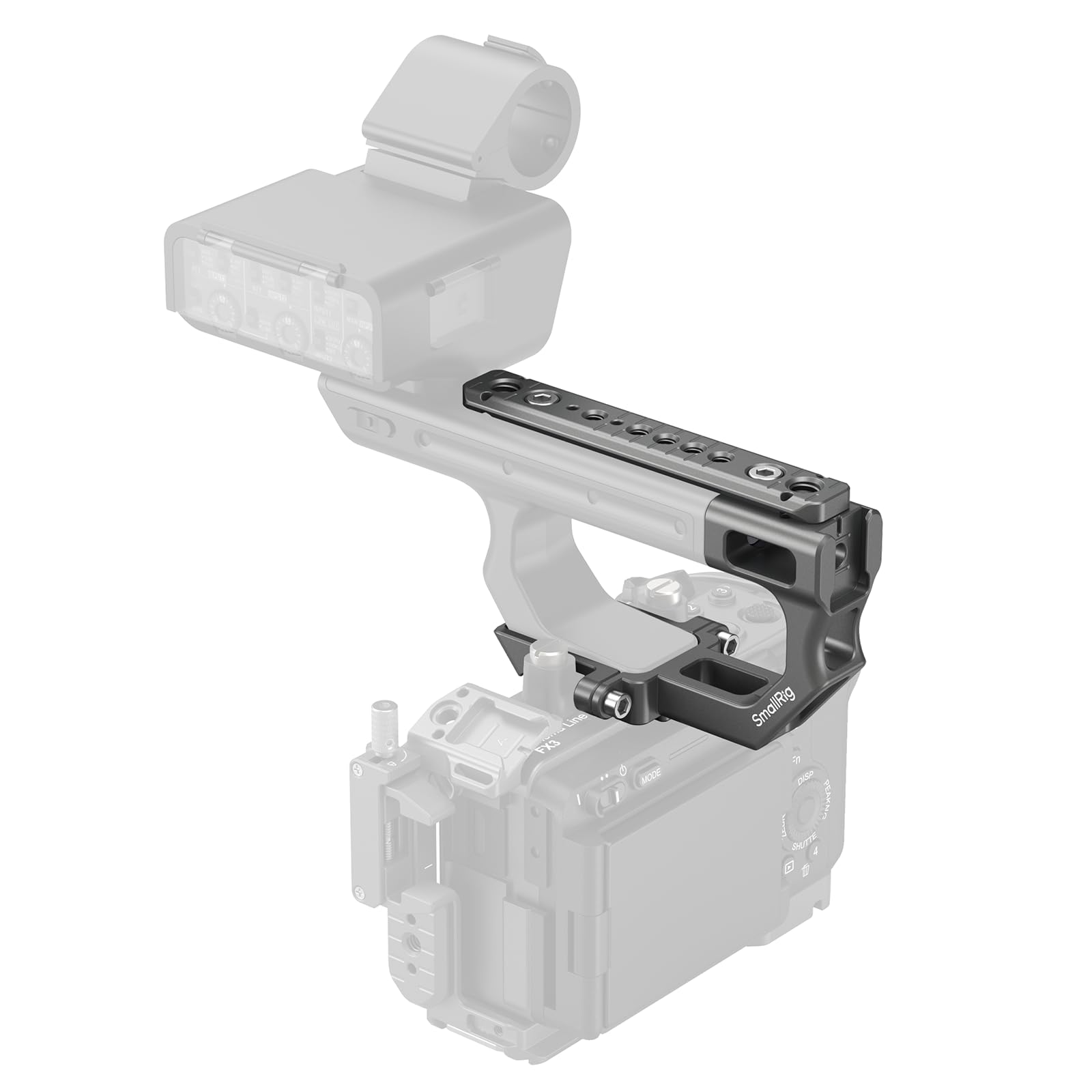 SmallRig Extension Mount Plate Kit for Sony FX3 FX30 XLR Handle with Cold Shoe Quick Release and Built-in Threaded Holes ARRI 4830