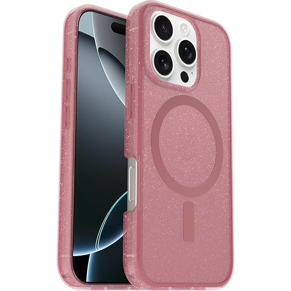OtterBox OtterBox Symmetry Series Clear MagSafe Case for iPhone 16 Pro Shockproof Drop Proof Thin Protective Case Clear Pink - View 2 of 7