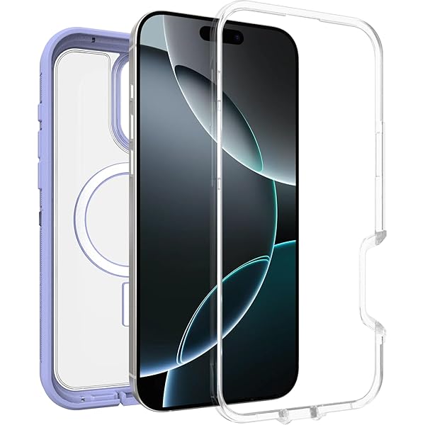 OtterBox Otterbox Defender XT Clear Case for iPhone 16 Pro Max Lavender Haze Military Standard Protection - View 6 of 7