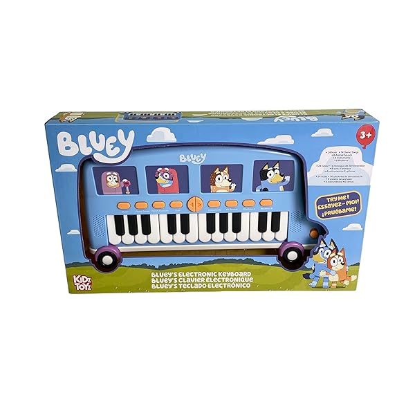 LICENSE 2 PLAY Bluey Bus Electronic Keyboard: Fun Piano Learning for Kids Ages 3+ | Music Education Toy