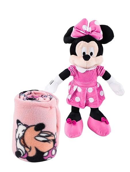 Northwest Northwest Minnie Mouse Travel Set: 2-Piece Kids Blanket & Plush - Perfect for Travel!