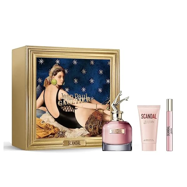 Jean Paul Gaultier Jean Paul Gaultier Scandal Gift Set: EDP 2.7 oz, Body Lotion 2.5 oz & Mini Perfume 0.34 oz - Perfect Fragrance Gift!