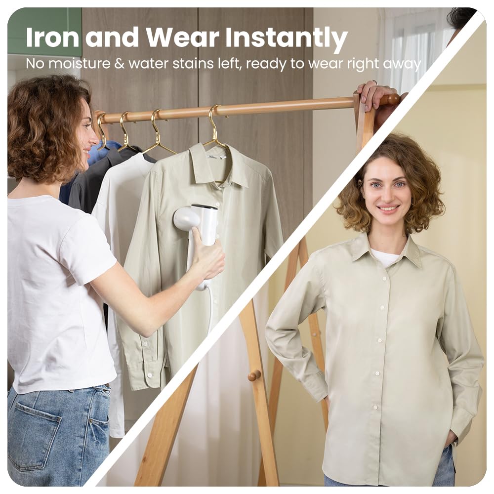 Neakasa Neakasa Magic 1 Vacuum Steamer, Handheld Travel Garment Steamer for Clothes, 2300Pa Suction for Clothes Grips, Steamer Iron 2 In 1 (for 110-120V Use) - View 6 of 9