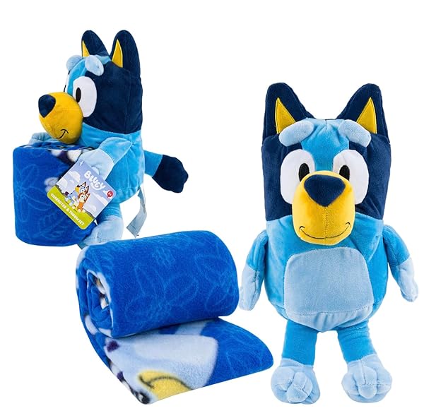 The Northwest Group "Cozy Up with The Northwest Group Bluey Hugger & 40"x50" Fleece Throw Blanket Set"