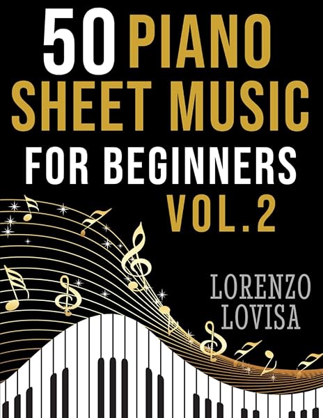 Majosta 50 Piano Sheet Music for Beginners Volume 2 Simplified Great Classics with Large Font Sizes