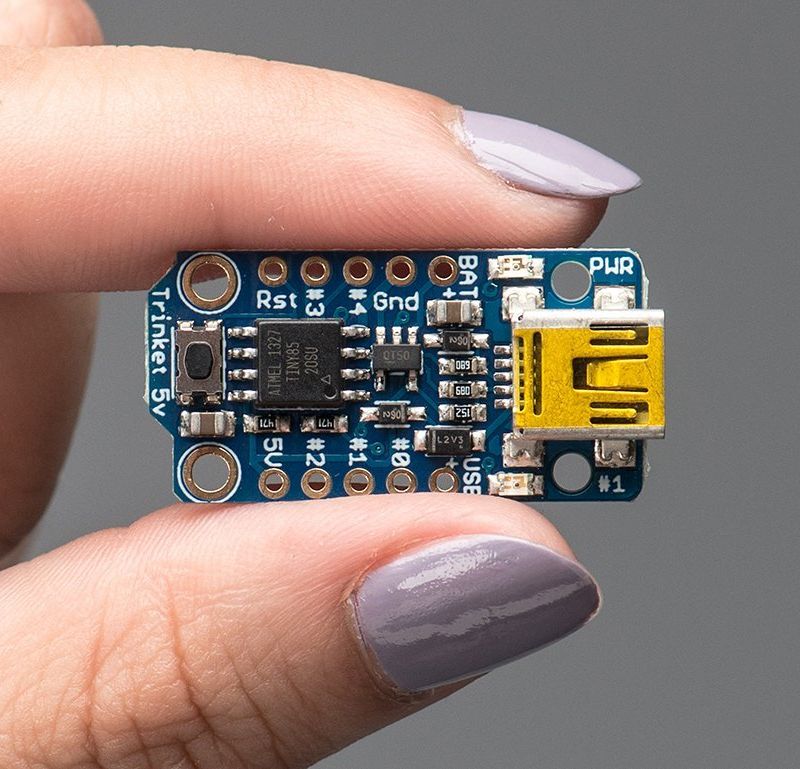 Adafruit Trinket 5V Mini Microcontroller ATtiny85 with 8K... | Poshace