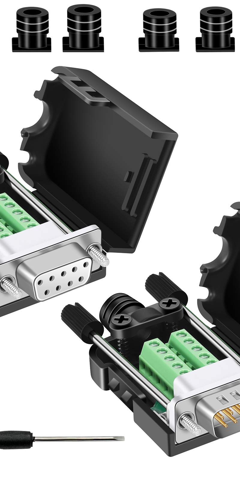BIFALE DB9 Breakout Connector – 6‑Pin Solderless RS232 D‑... | Poshace